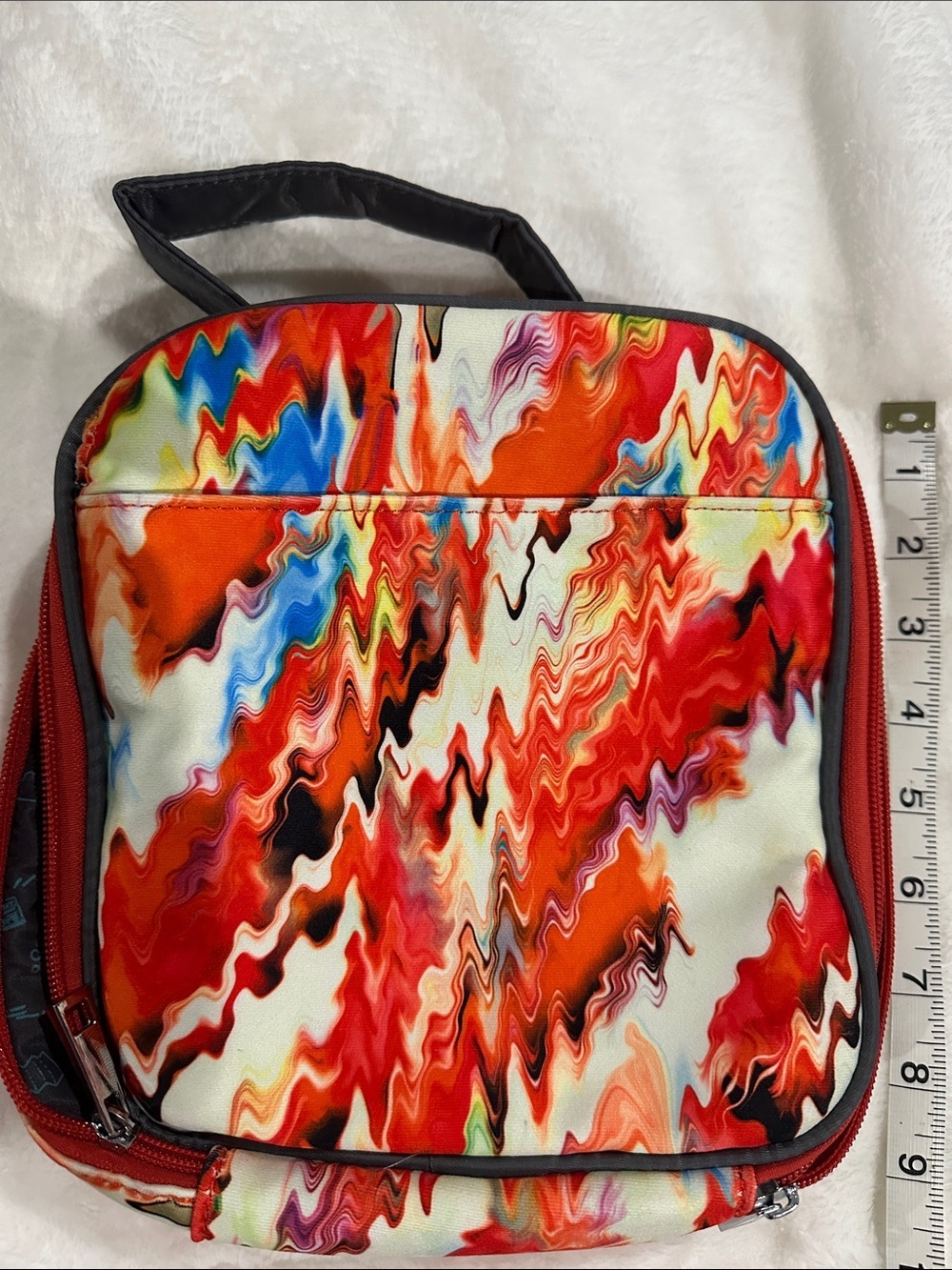 B BOX Insulated Flexi Lunch-bag  Abstract Print Multicolour Fun Back to School - Picture 10 of 10